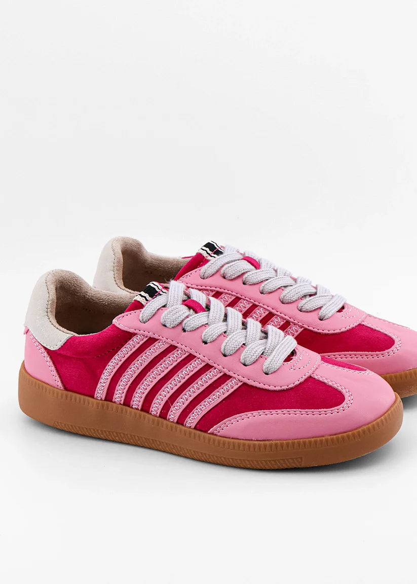 Stevie Mini Pink Suede Sneakers