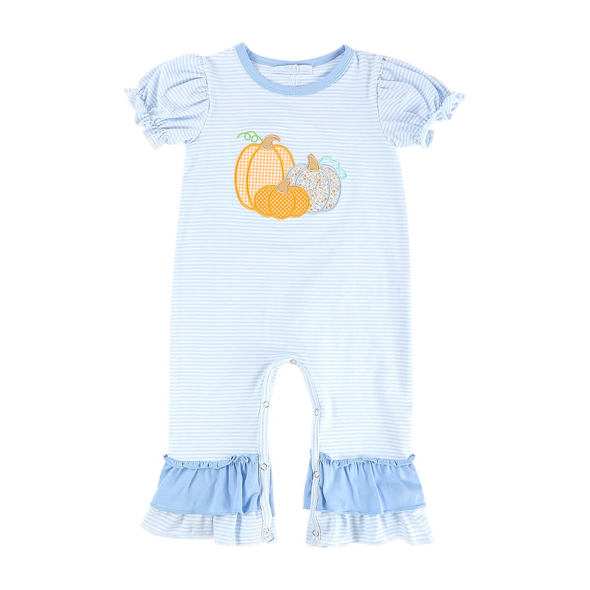 Blue Pumpkin Long Ruffle Romper