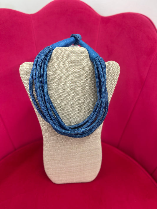 Cobalt Blue Rope Necklace