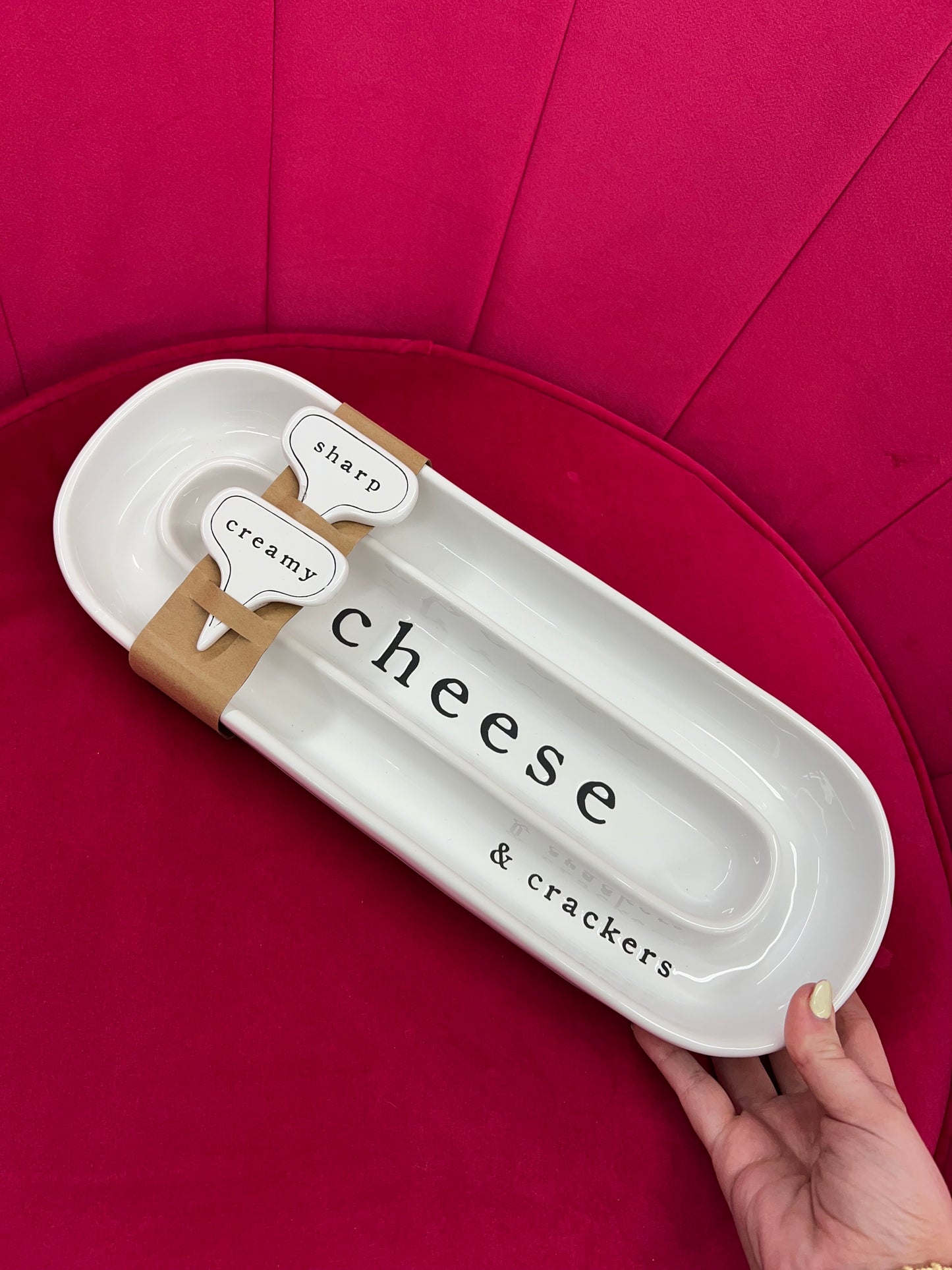 Mudpie Cheese & Cracker Dish Set