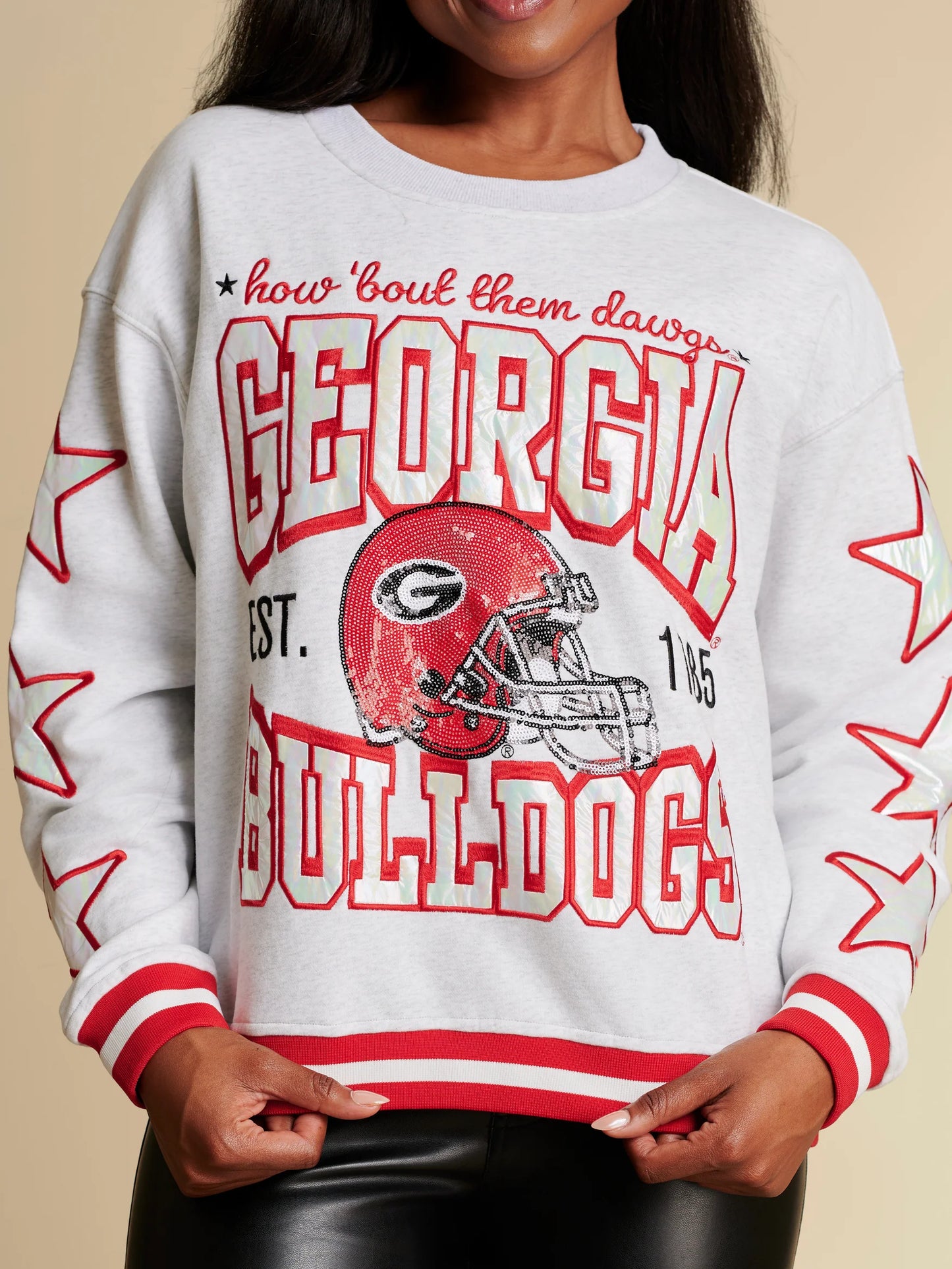 The Hometeam Heathered Crewneck | Georgia