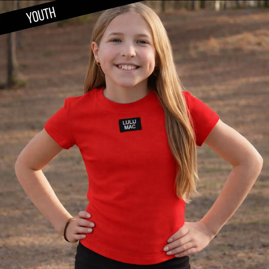 Youth Lulu Mac Baby Doll Top in Red