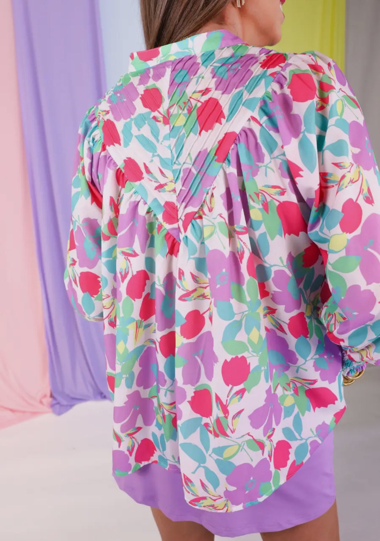 The Katie Pastel Button Up Blouse