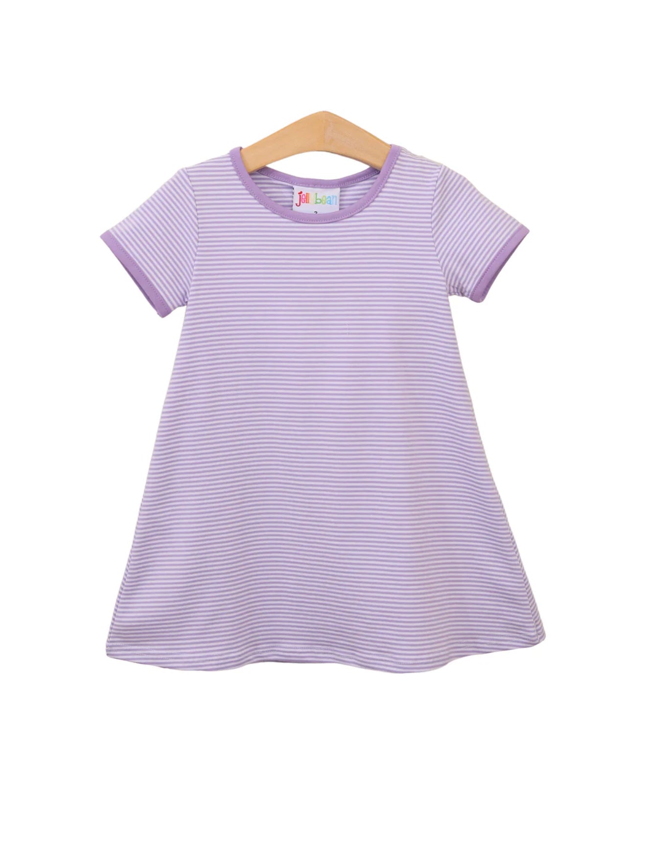Sarah Dress-Lavender Stripe