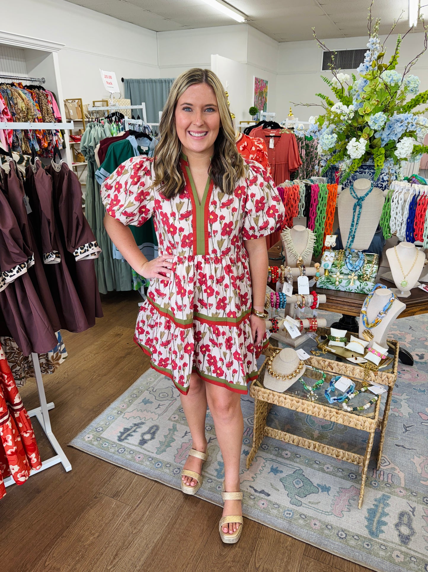 Feeling Fall Floral Dress