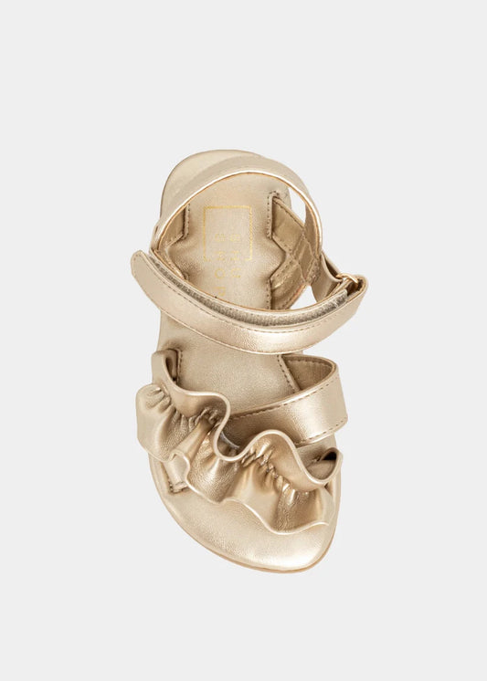 BLOSSOM MINI SANDALS-GOLD