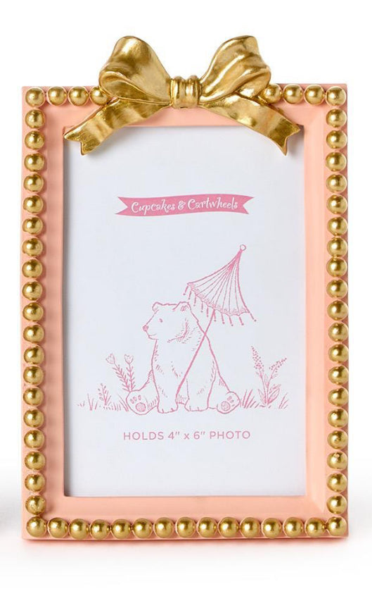 Small Pink Gold Bow Frame(4”x6”)