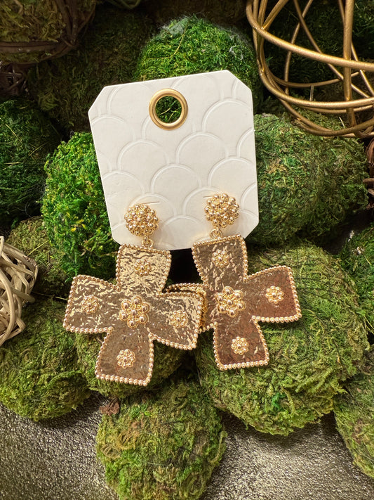 Large Cross Earrings