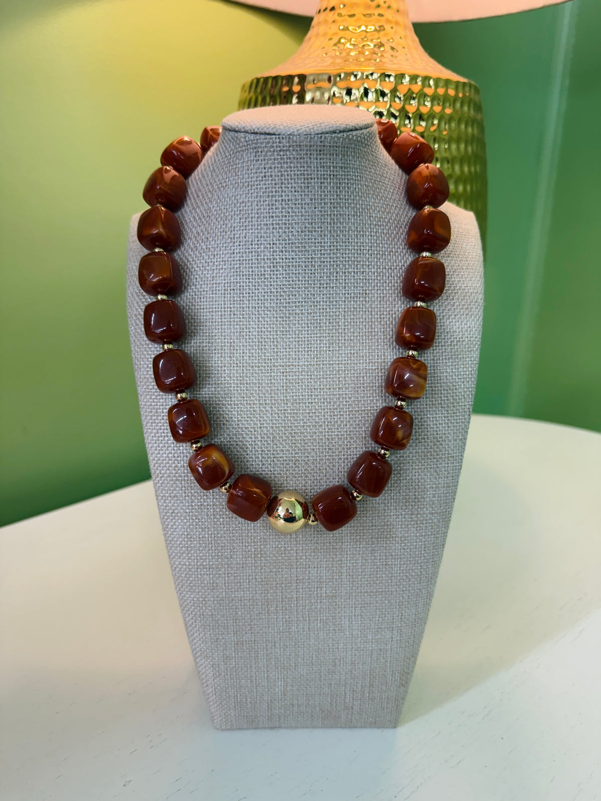 The Polly Necklace-Rust