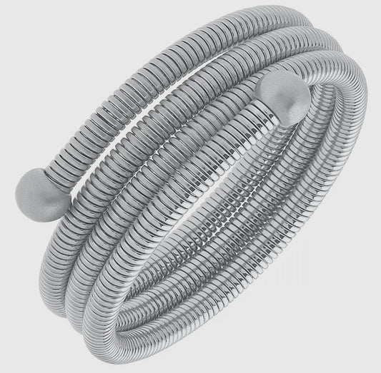 Silver Mercer Coiled Bangle