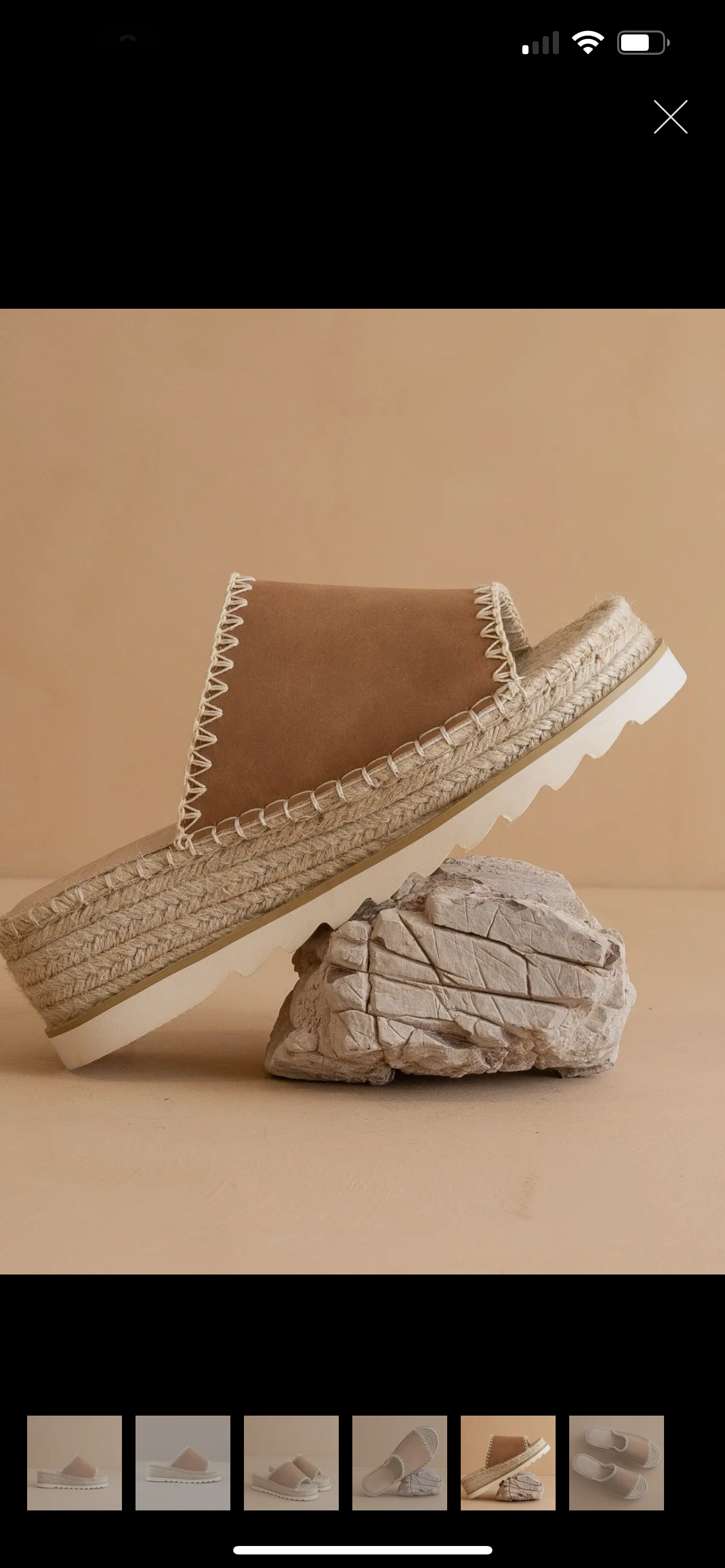 The Vista Camel Platform Sandals