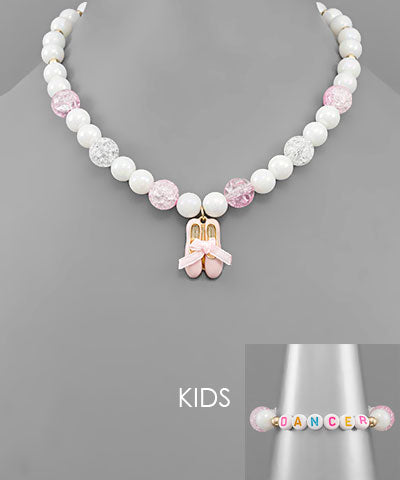 The Ballet Dancer Necklace & Bracelet Set