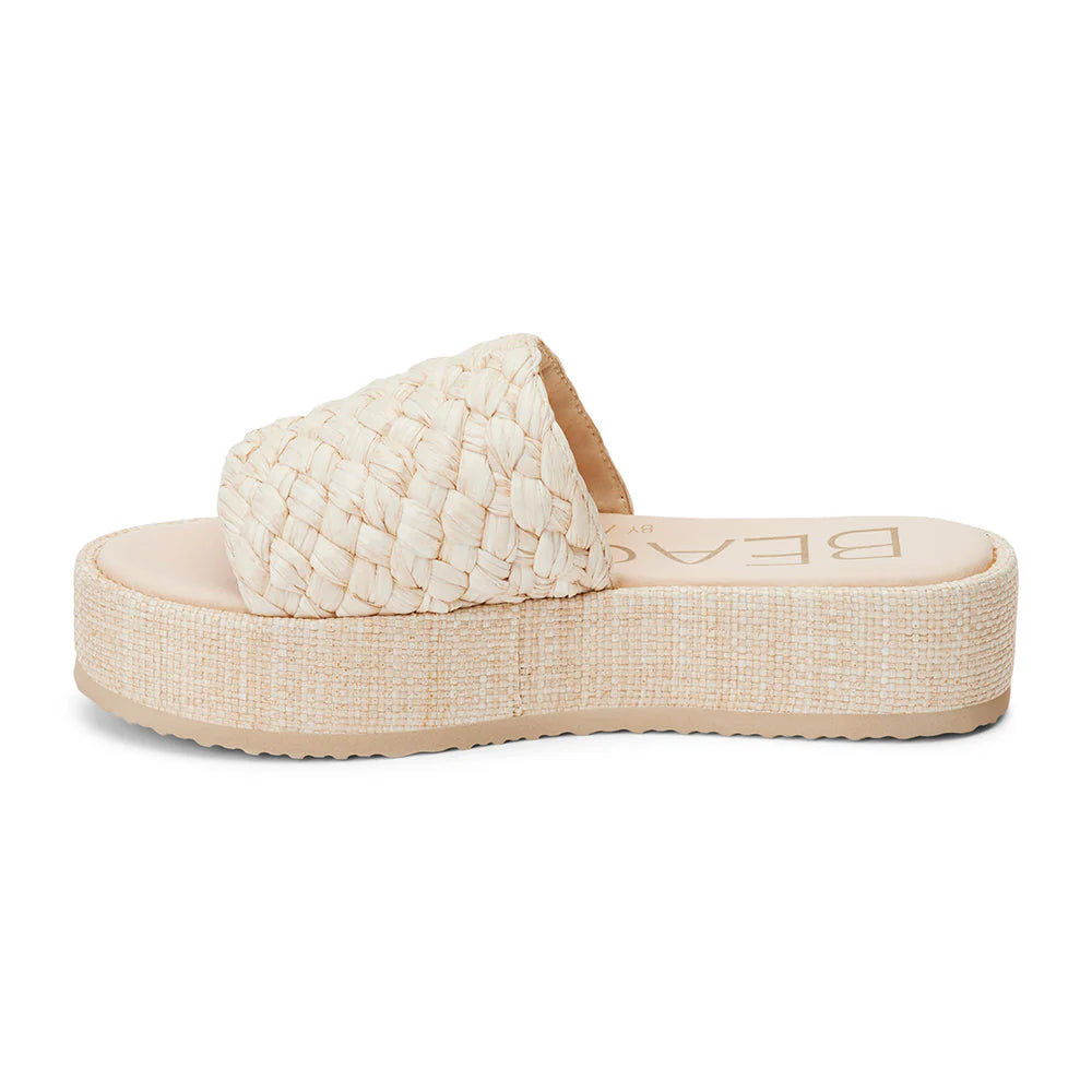 Cairo Platform Sandals- Beige
