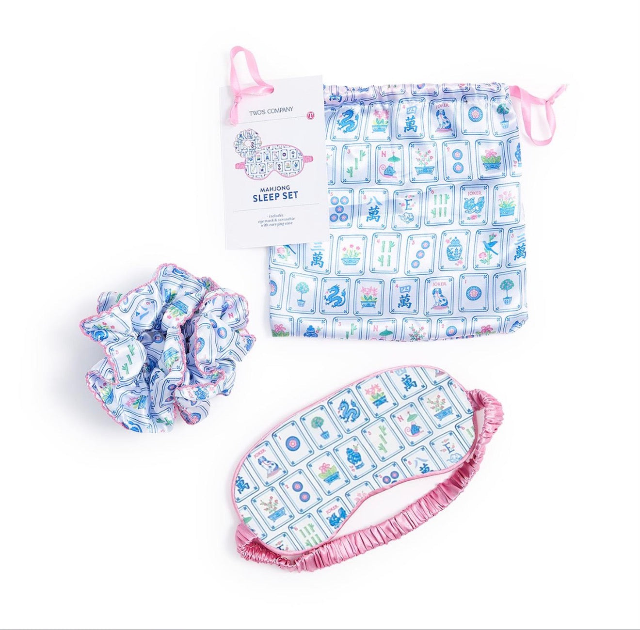 Mahjong Sleep Mask & Scrunchie