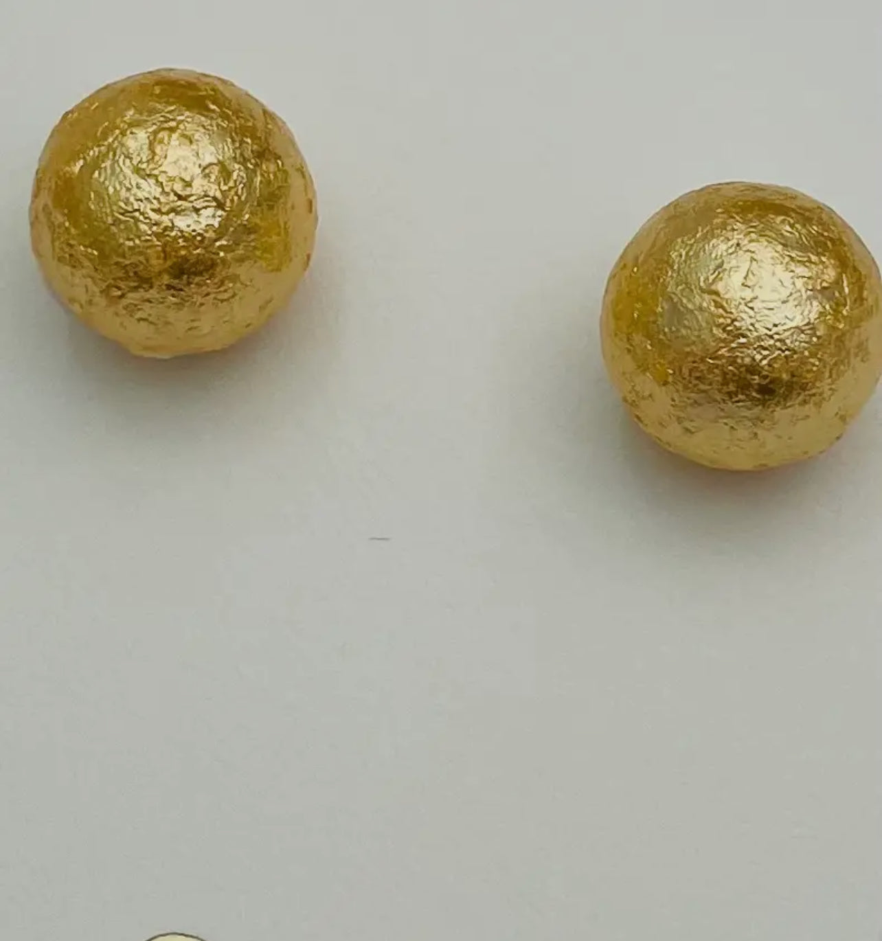 Golden Pearl Studs