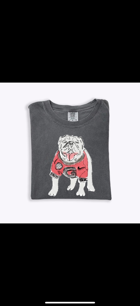 Watercolor Blur Georgia Mascot Comfort Colors T-Shirt