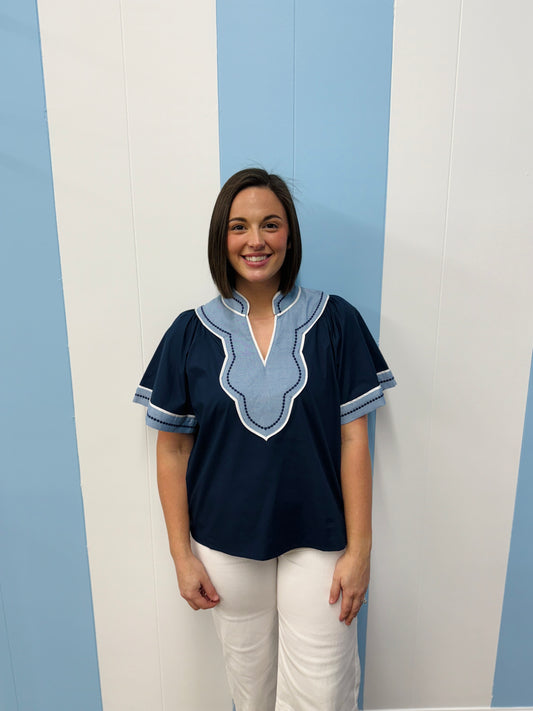 THML Prep It Up Top-Navy