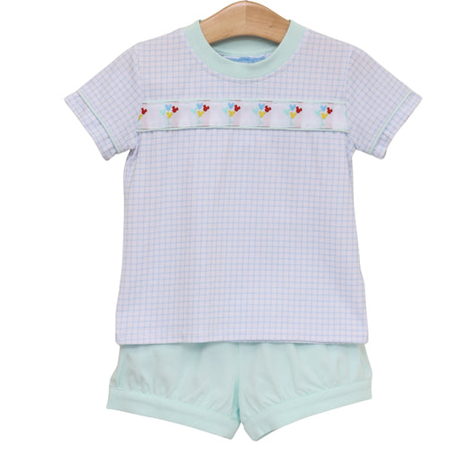 TSK Magical Balloons Banded Short Set