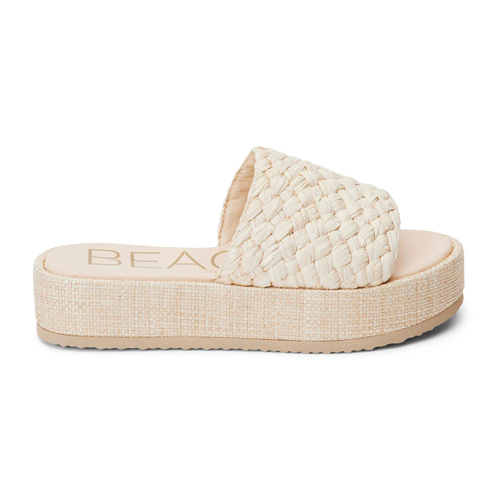 Cairo Platform Sandals- Beige