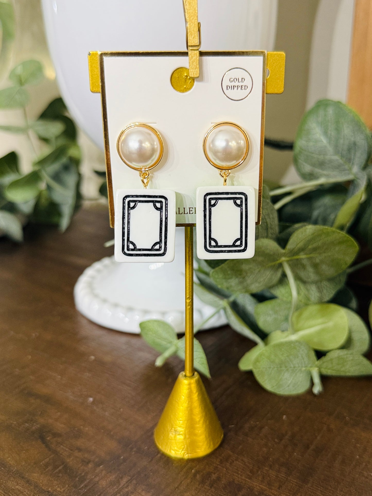 Mahjong Earrings