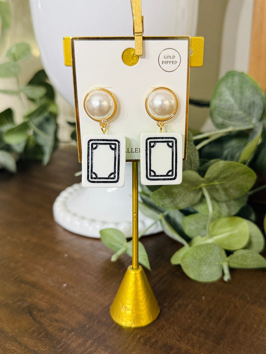 Mahjong Earrings