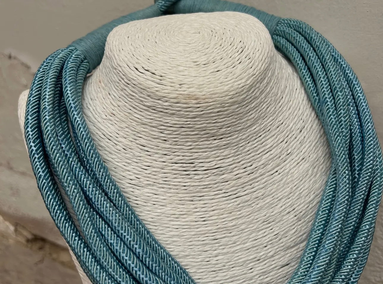 Dusty Blue Rope Necklace