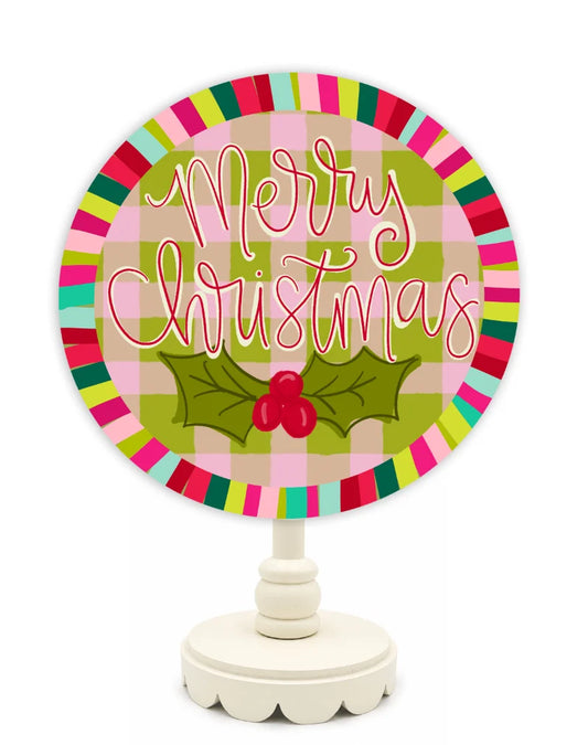 Merry Christmas Holly Topper