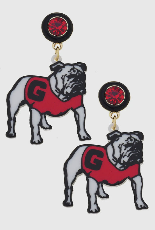 Georgia Hairy Dawg Earrings