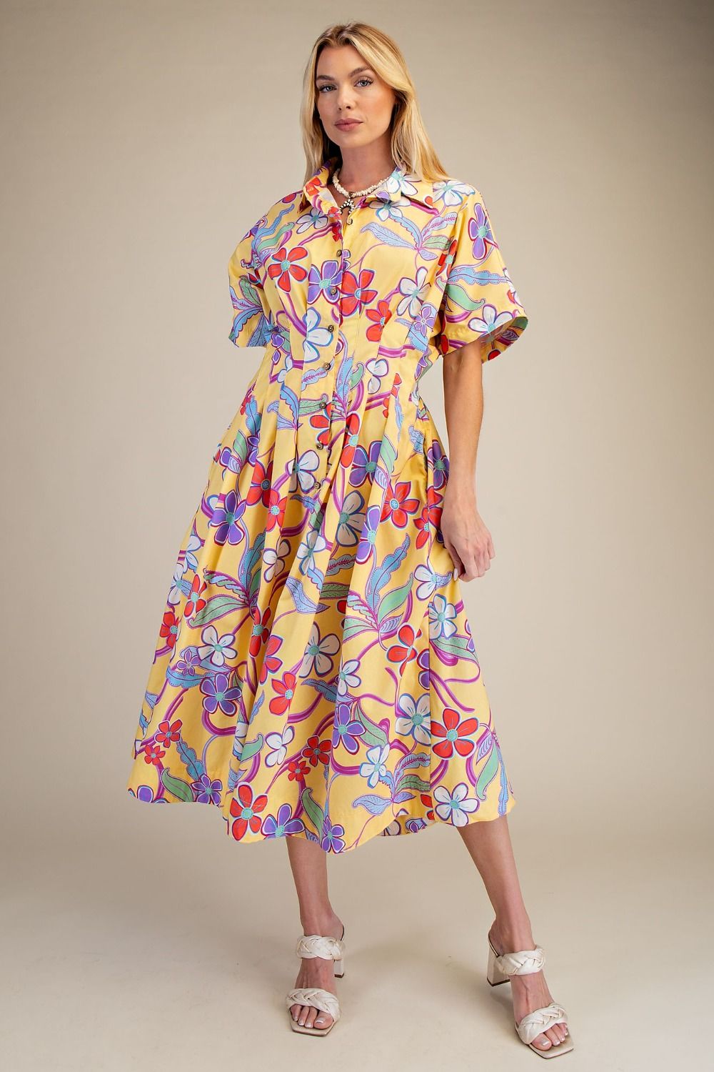 The Printed Poplin Dress