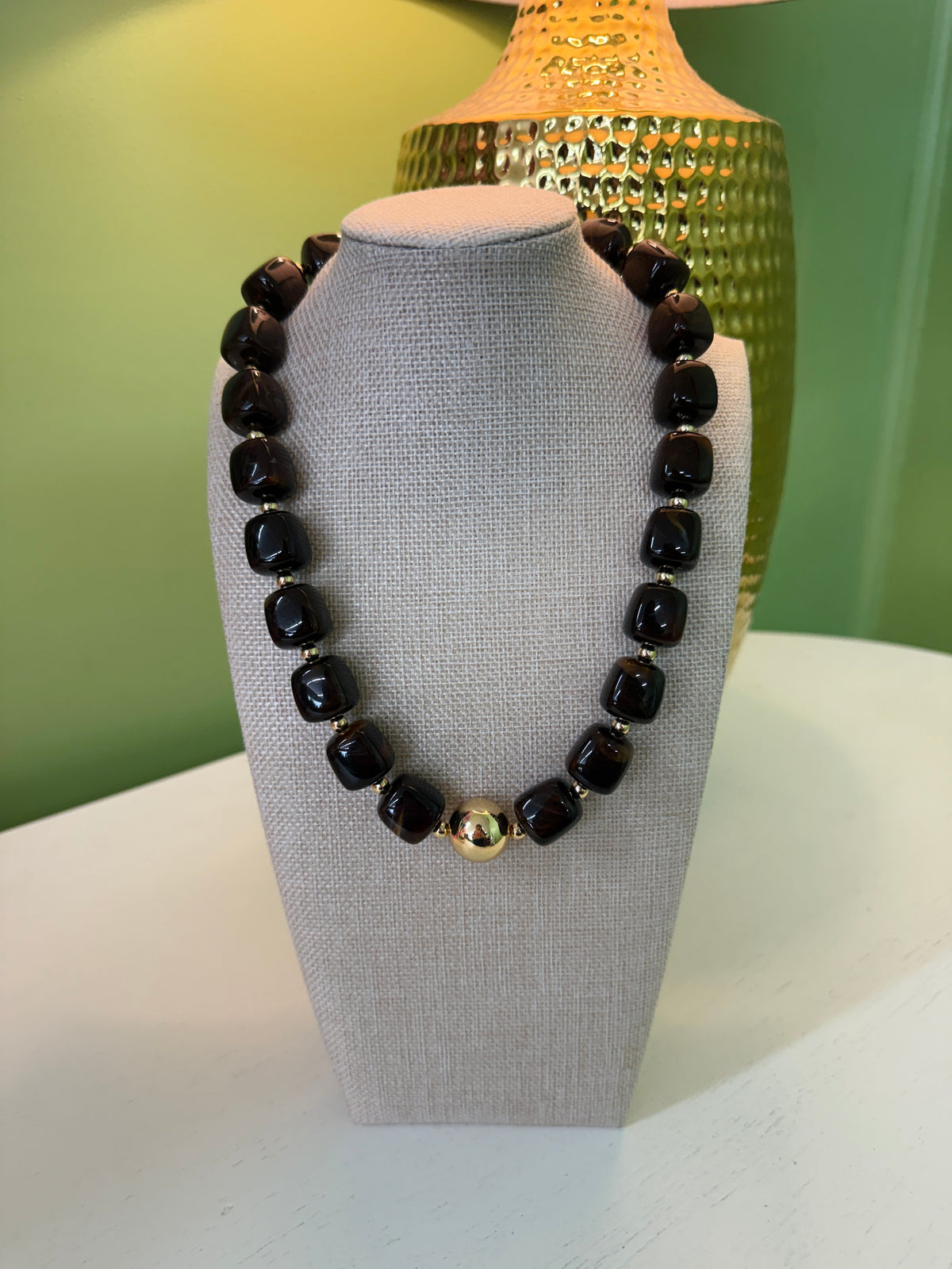 The Polly Necklace-Brown