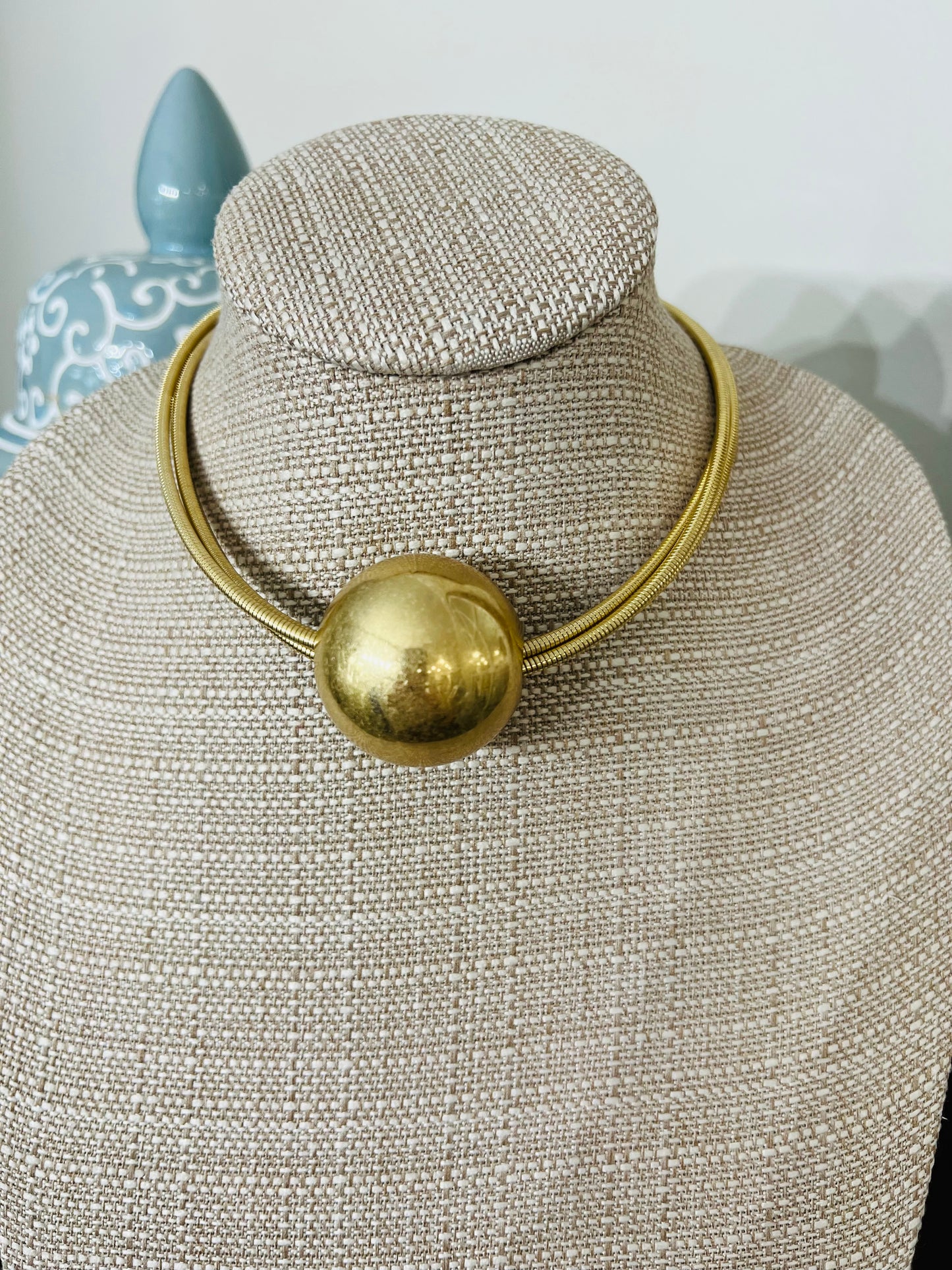 Big Ball Necklace-Gold