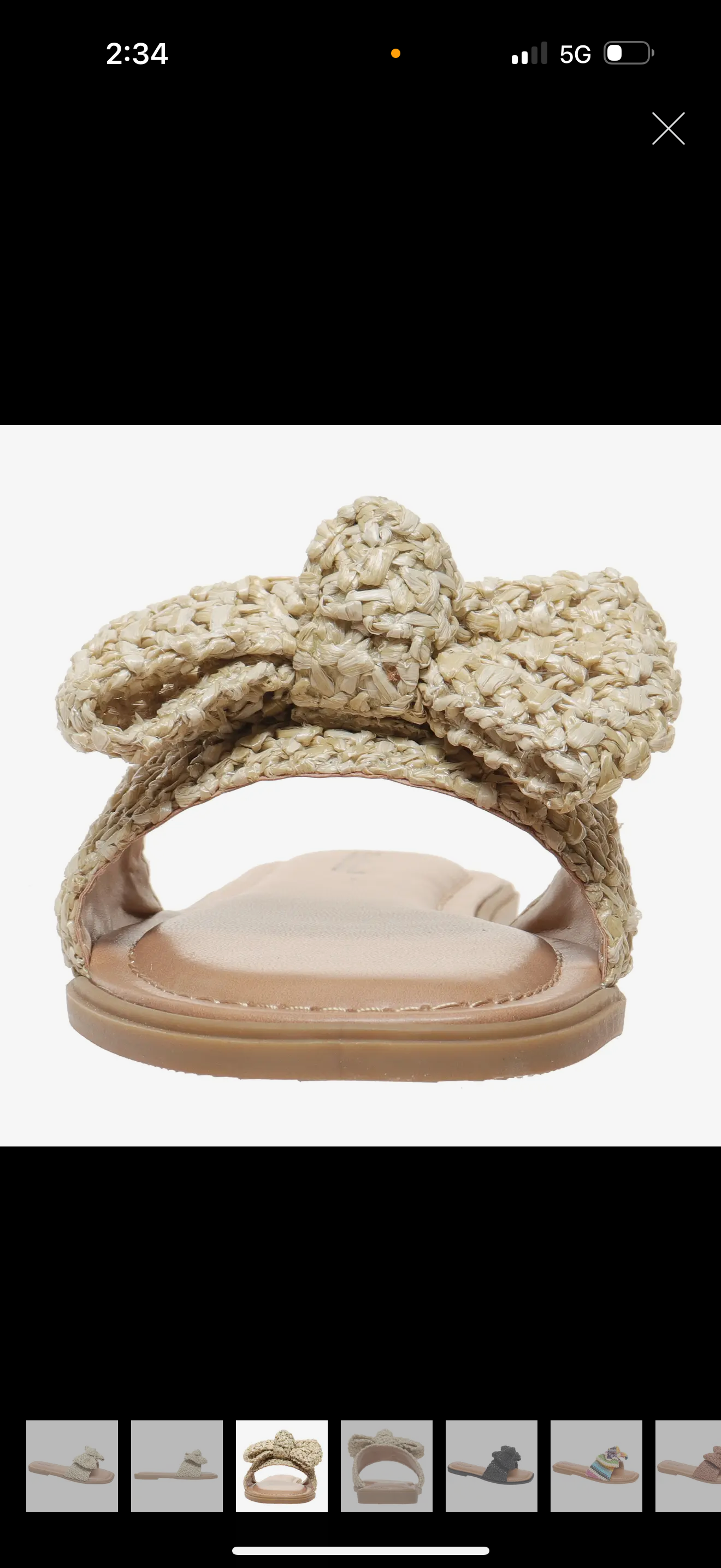 The Baylee Natural Bow Sandal