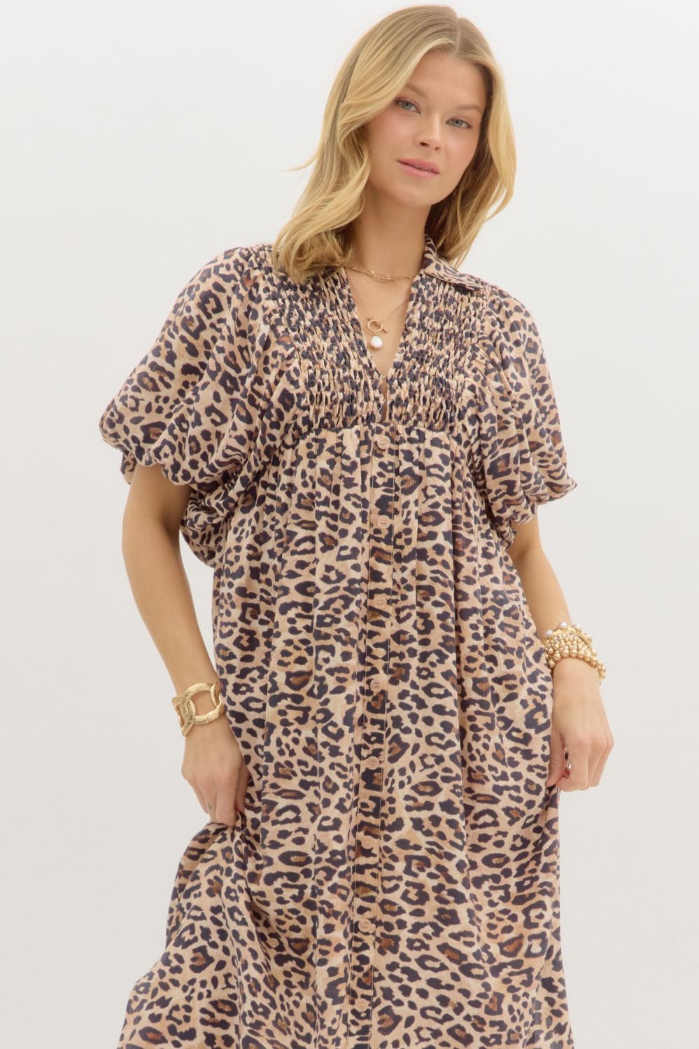 The Harper Dress in Cheetah