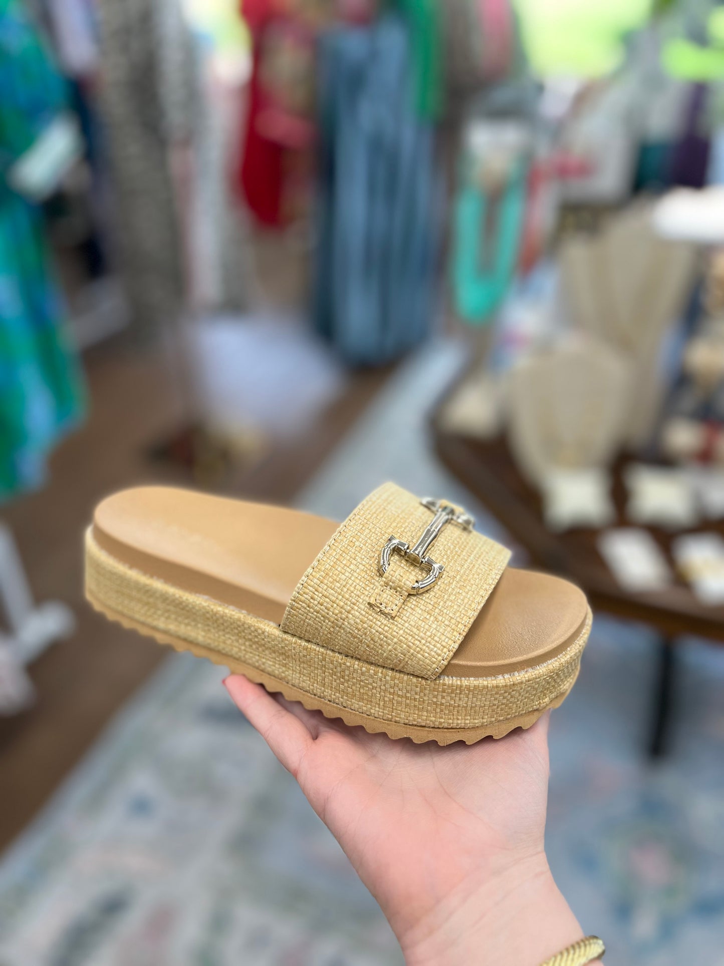 Bamboo Platform Sandals