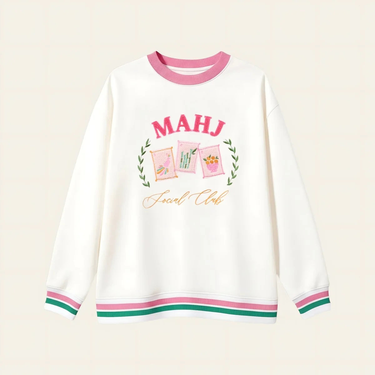 Mahjong Social Club Oversized Crew