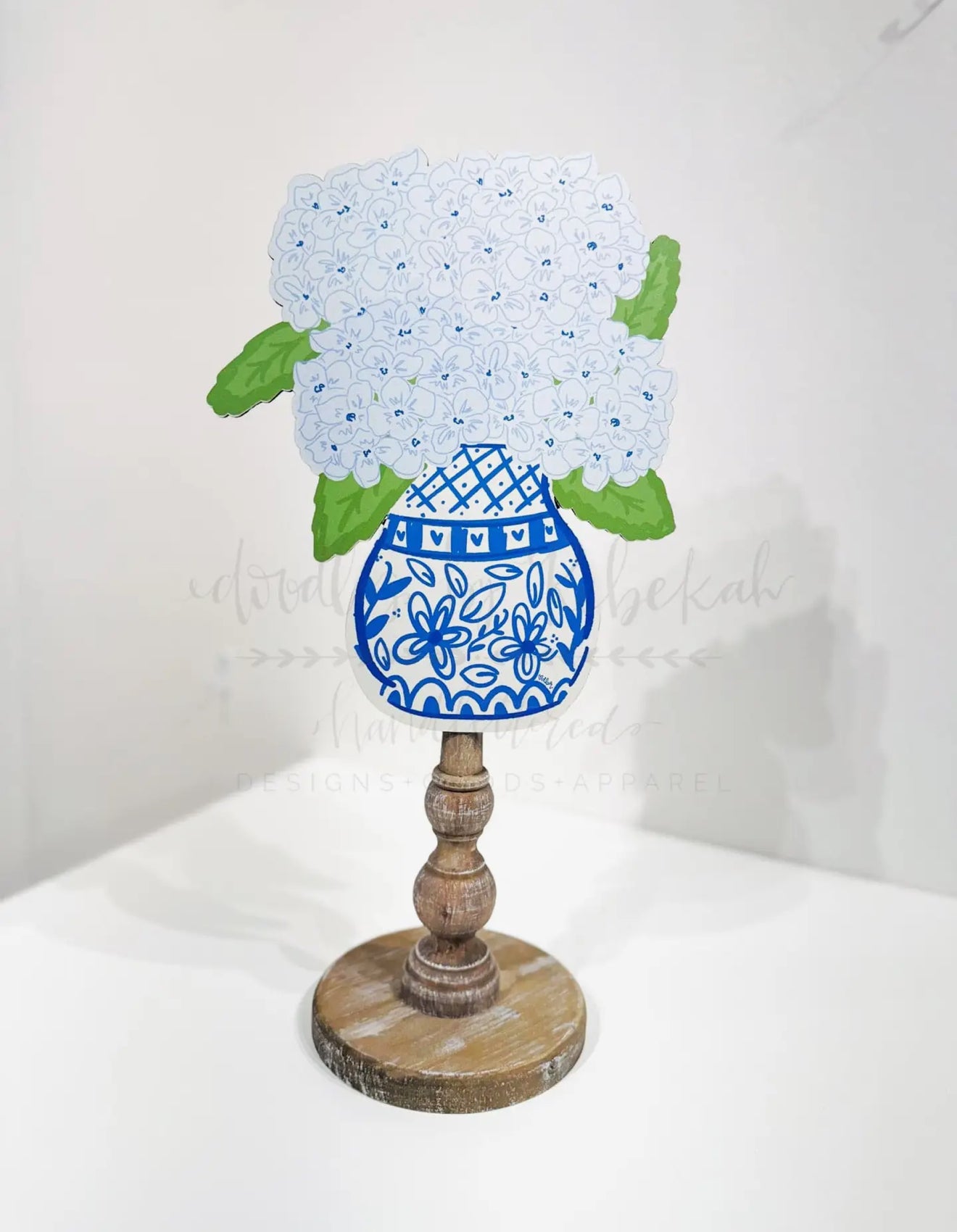 Blue Hydrangea Topper