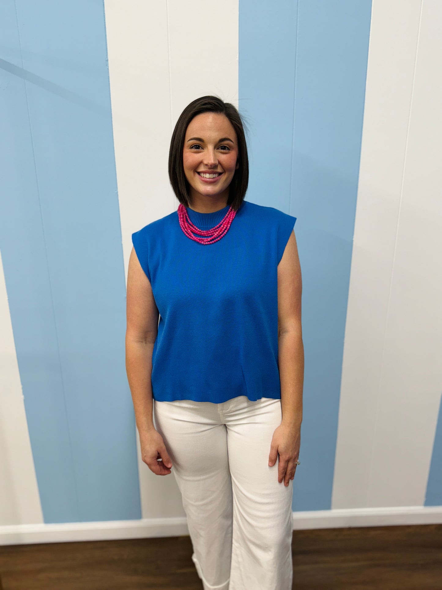 The Blue Sweater Top