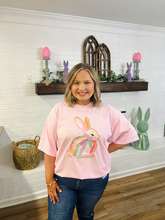 Watercolor Bunny Tshirt