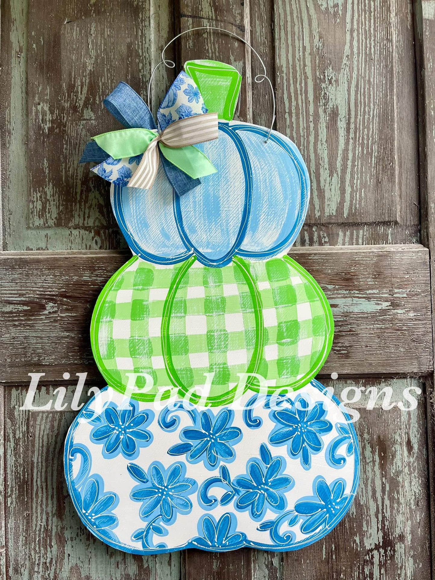 Stacked Pumpkin Door Hanger