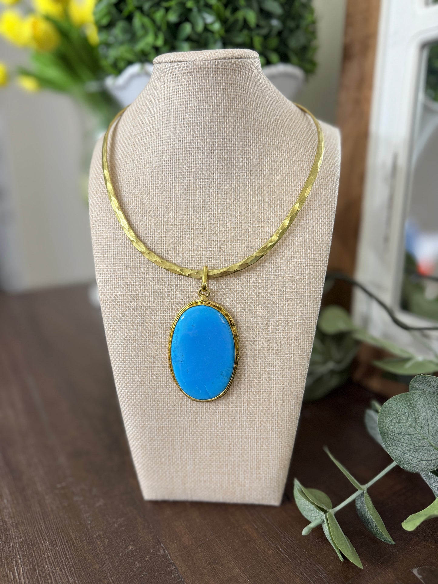 The Farrah Blue Gem Necklace