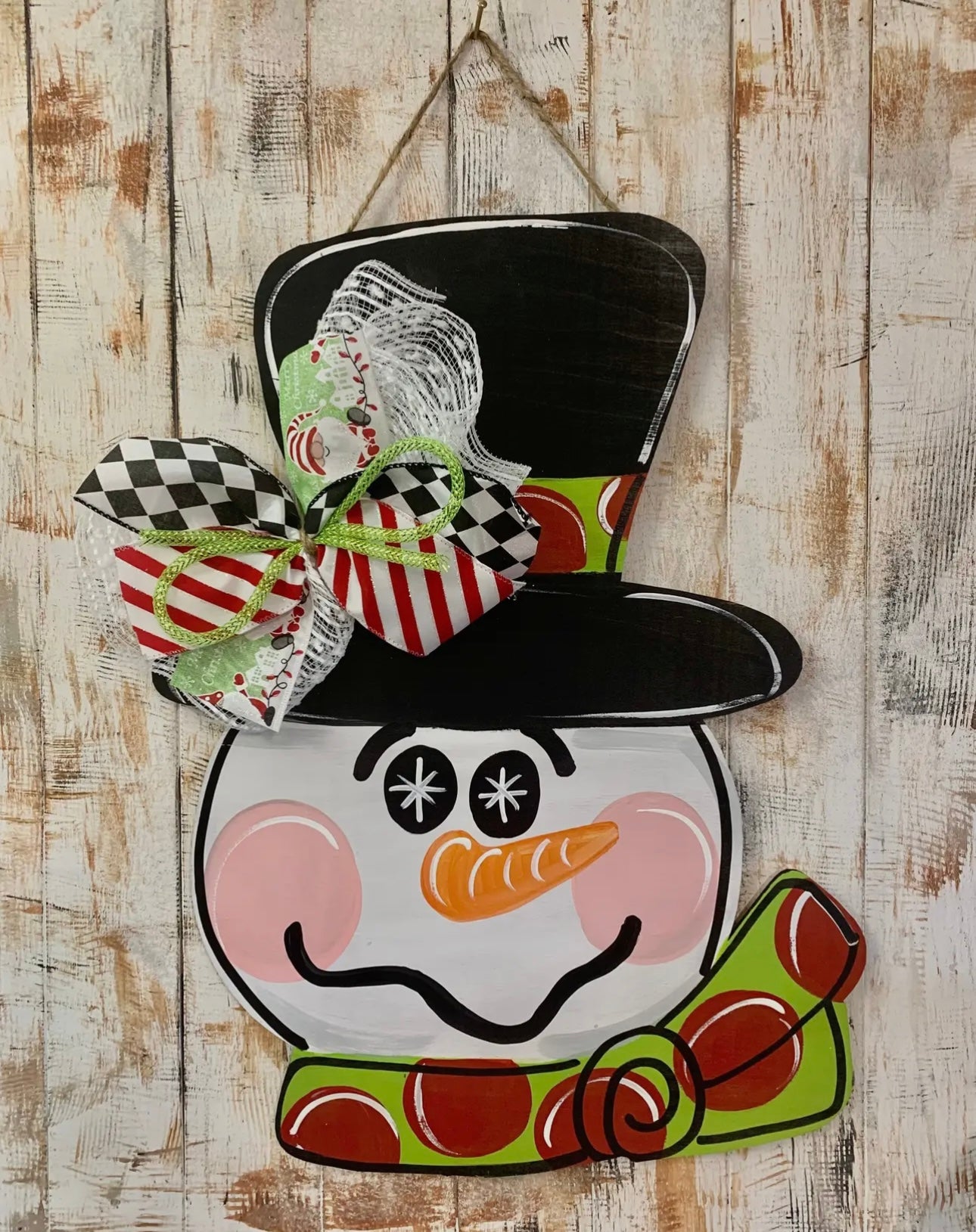 Snowman Door Hanger