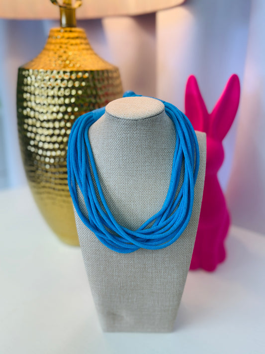 Mini Pool Blue Rope Necklace