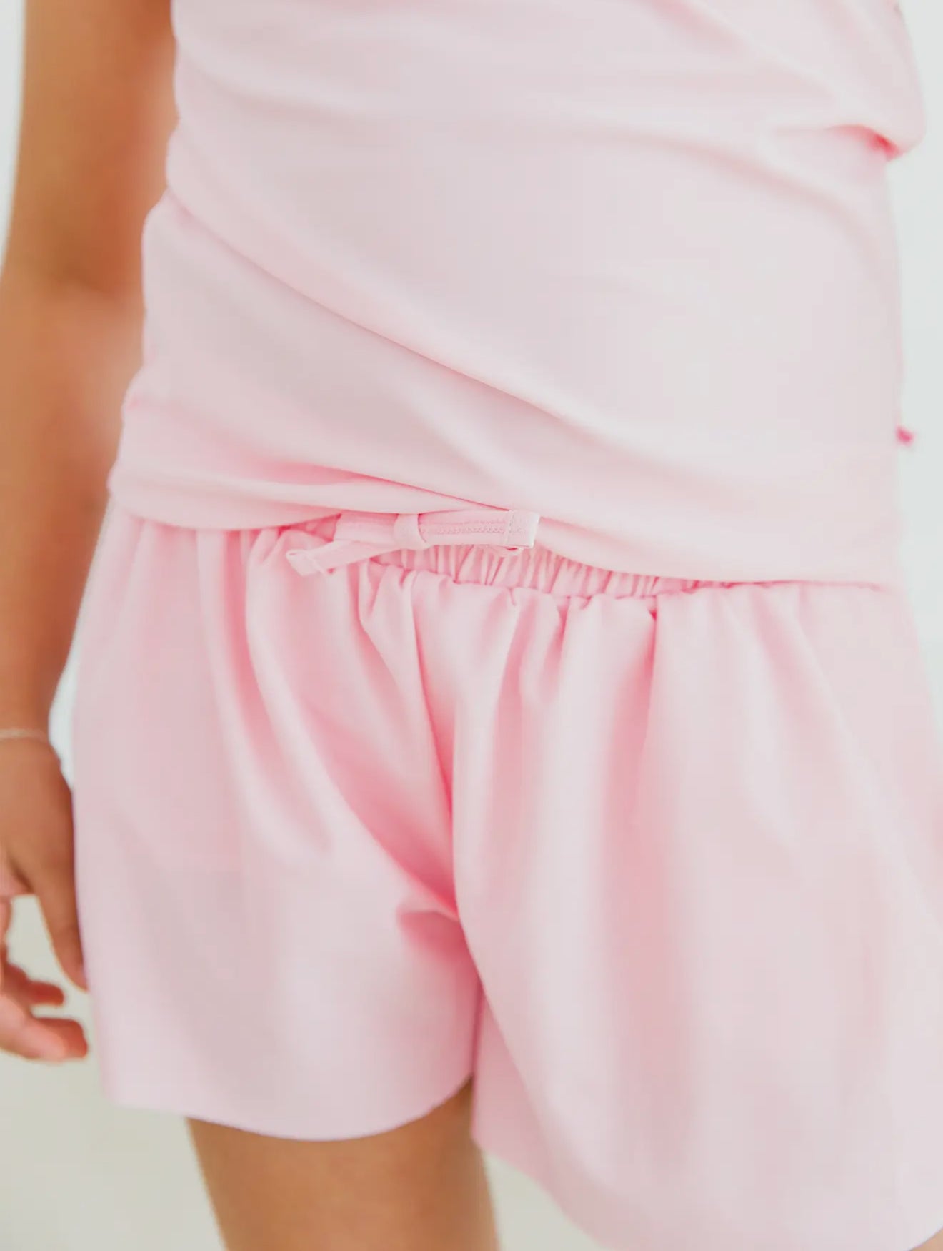 Light Pink Active Butterfly Shorts