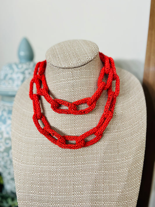 Charming Necklace-Red