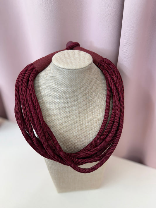 Bordeaux Rope Necklace