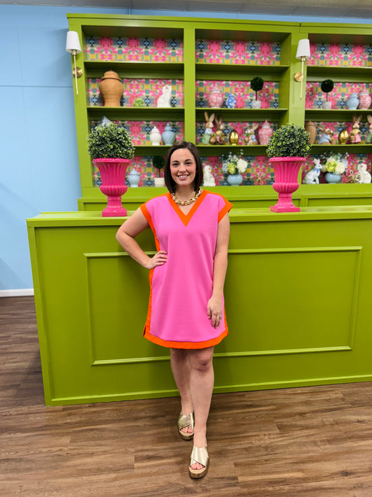 Casual With Contrast Dress