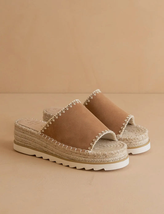 The Vista Camel Platform Sandals