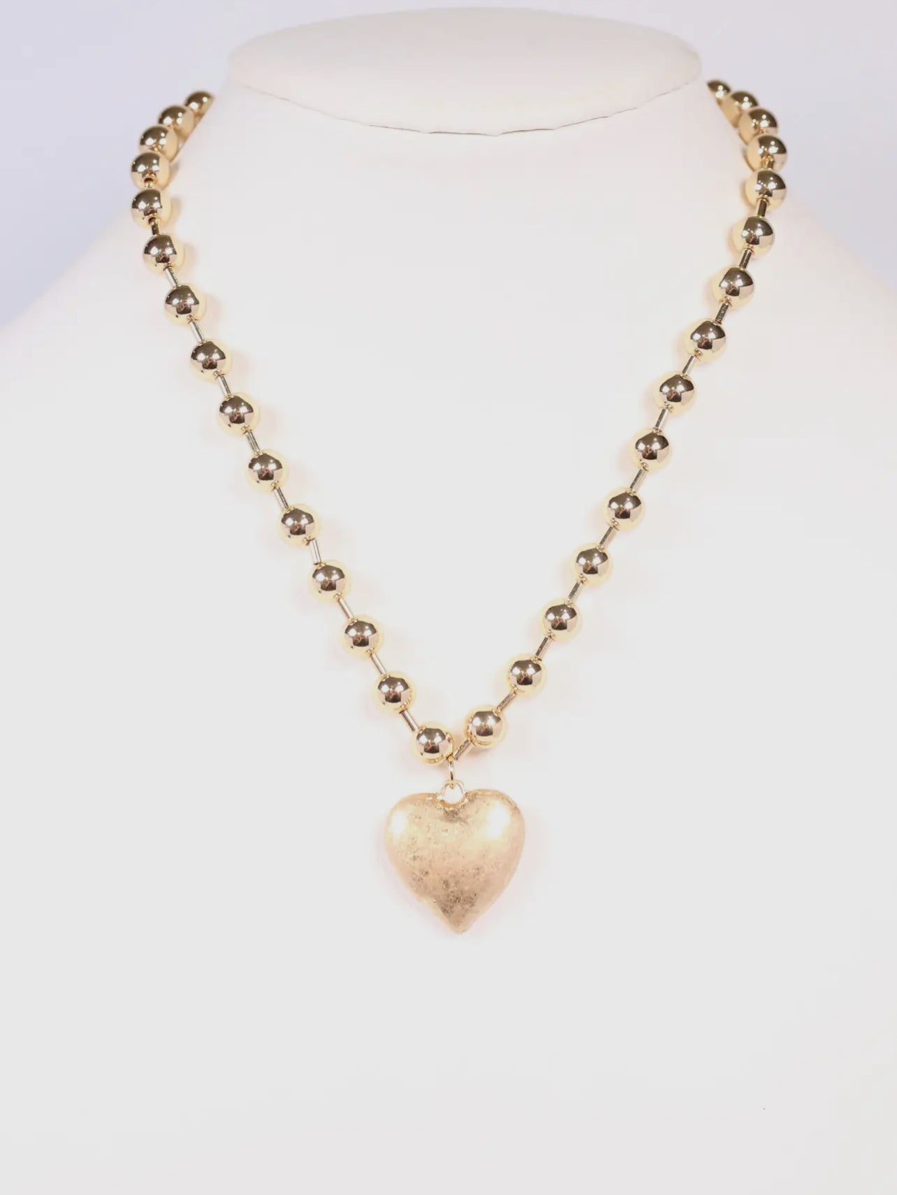 Heart Necklace- Gold