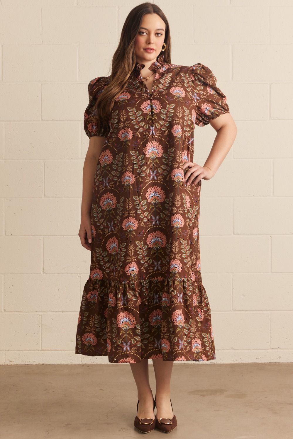 The Emmie Eyelet Dress- CURVY