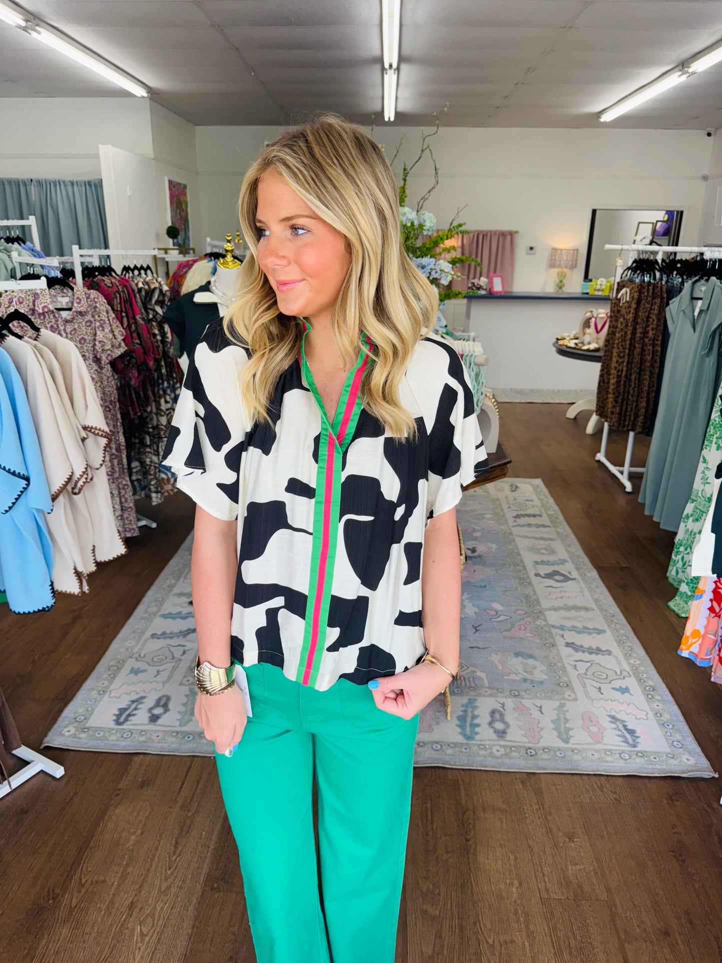 All About The Contrast Top